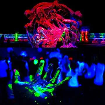ZHMA 60W LED Black Light Flood Light with Plug,Black Light for Indoor and Outdoor Blacklight Party,Body Paints Fluorescent Effect,Glow in The Dark,Aquariums and Other Entertainment Venue