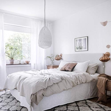 Mecpar White Peel Stick Wallpaper Thick Waterproof Self-Adhesive