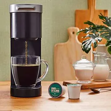 Cafe La Llave Espresso-Style Dark Roast Coffee Pods for Keurig K-Cup Brewers - Bold, Rich Flavor - 72 Count Single Serve Recyclable Capsules - Premium Arabica Beans - Family Crafted