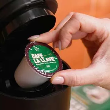 Cafe La Llave Espresso-Style Dark Roast Coffee Pods for Keurig K-Cup Brewers - Bold, Rich Flavor - 72 Count Single Serve Recyclable Capsules - Premium Arabica Beans - Family Crafted