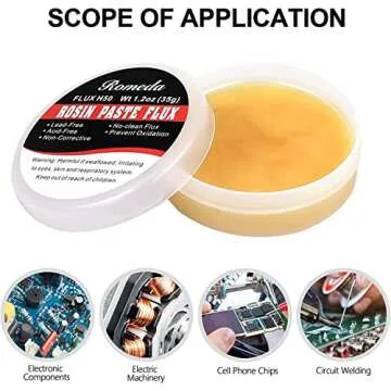 2 Jar Solder Flux, Flux for Soldering, Rosin Soldering Flux Paste for Lead-Free Electronics Soldering and Soldering DIY (1.2oz/35g in a Jar)