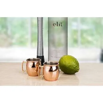 Colorful Decodyne Moscow Mule Shot Glasses Set of 4