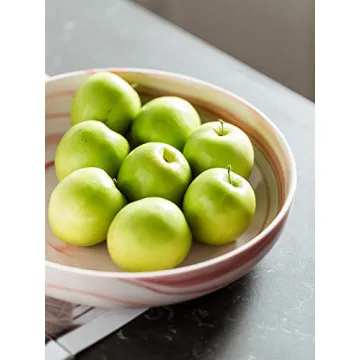 YHOSSEUN 10" Pink Marble Serving Bowl Set for Dining