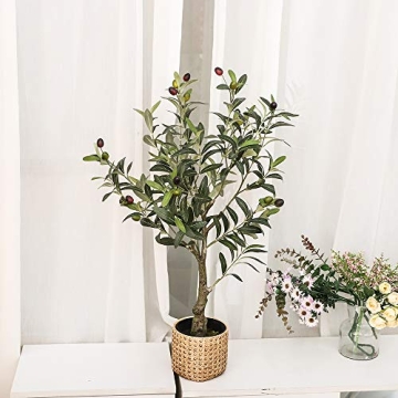 32 Inch Artificial Olive Tree - Realistic Home Decor