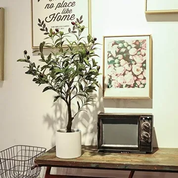 32 Inch Artificial Olive Tree - Realistic Home Decor