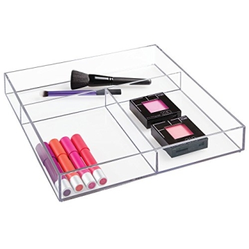 iDesign Clarity Plastic Divided Organizer for Home