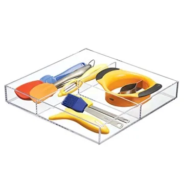 iDesign Clarity Plastic Divided Organizer for Home