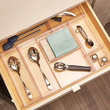 iDesign Clarity Plastic Divided Organizer for Home