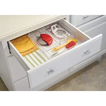iDesign Clarity Plastic Divided Organizer for Home