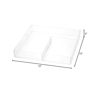 iDesign Clarity Plastic Divided Organizer for Home