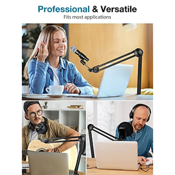 InnoGear Microphone Arm Stand Durable Adjustable Mic Holder