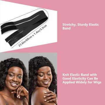 Goiple Adjustable Wig Bands for Lace Front Styling