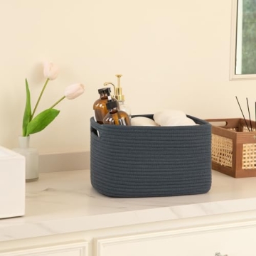 OIAHOMY Cotton Storage Baskets For Stylish Organizing