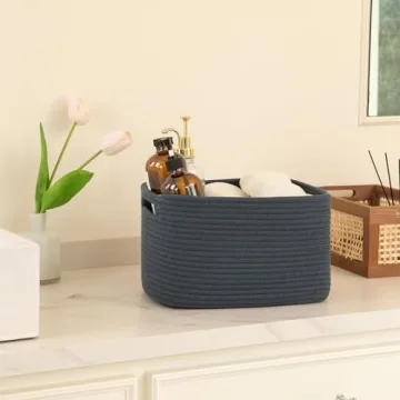 OIAHOMY Cotton Storage Baskets For Stylish Organizing
