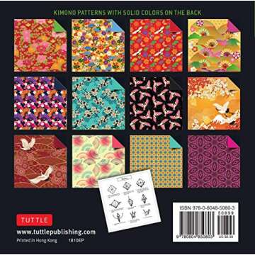 Origami Paper 200 sheets Kimono Patterns 6" (15 cm): Tuttle Origami Paper: Double-Sided Origami Shee...