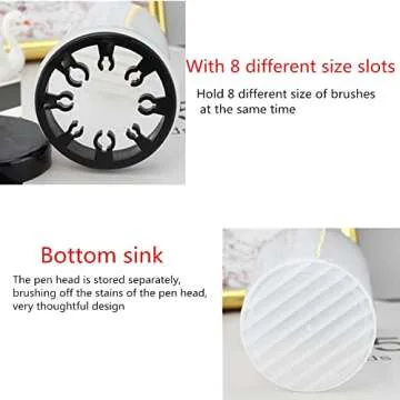 2 Pack Nail Art Brush Cleaner Cups for Easy Maintenance