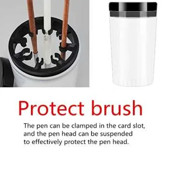 2 Pack Nail Art Brush Cleaner Cups for Easy Maintenance