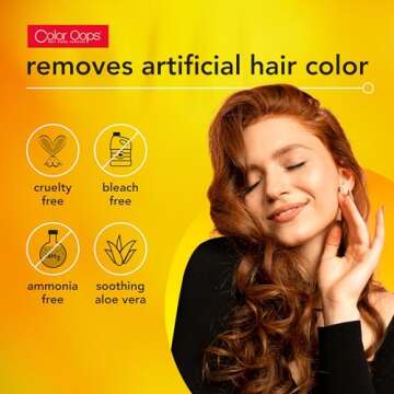 Color Oops Extra Conditioning Hair Color Remover, 1 Application, Hair Dye Remover Processes in 20 Mi...