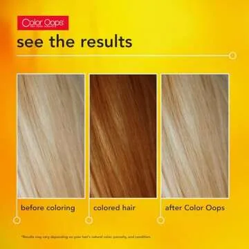 Color Oops Extra Conditioning Hair Color Remover, 1 Application, Hair Dye Remover Processes in 20 Minutes, Safely Removes Permanent & Semi-Permanent Dye, Ammonia & Bleach Free