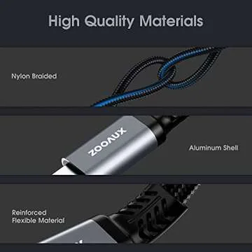 ZOOAUX USB C Splitter, Dual USB C Headphone and Charger Adapter,2-in-1 Type C Audio Dongle Cable with PD 60W Fast Charging Support Call Music for Pixel 4 3 XL,Galaxy S23 S22 S21 S20, Xperia