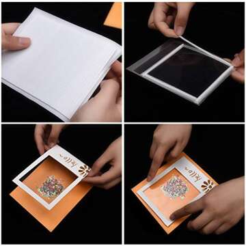 1000 Pieces Foam Sticky Strips Double Sided Dual-Adhesive 3D Foam Tapes Foam Pop Strips Adhesive Mou...