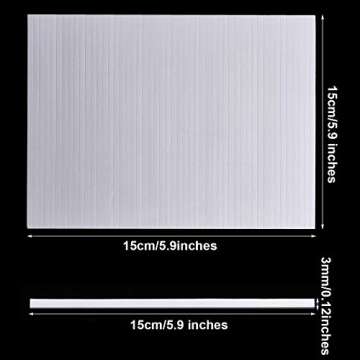 1000 Pieces Foam Sticky Strips Double Sided Dual-Adhesive 3D Foam Tapes Foam Pop Strips Adhesive Mount for Shaker Card Scrapbooking, 20 Sheets (5.9 Inch)