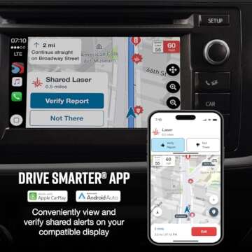 Cobra Smart Dash Cam + Rear Cam (SC 200D) – QHD+ 1600P Resolution, Built-in Wi-Fi & GPS, Voice Commands, Live Police Alerts, Incident Reports, Emergency Mayday, Drive Smarter App, 16GB SD Card Incl.