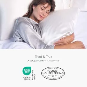 Fishers Finery 30mm 100% Pure Mulberry Silk Pillowcase Set, Good Housekeeping Quality Tested (Taupe, Queen, 2 Pack)