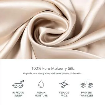 Fishers Finery 30mm 100% Pure Mulberry Silk Pillowcase Set, Good Housekeeping Quality Tested (Taupe, Queen, 2 Pack)