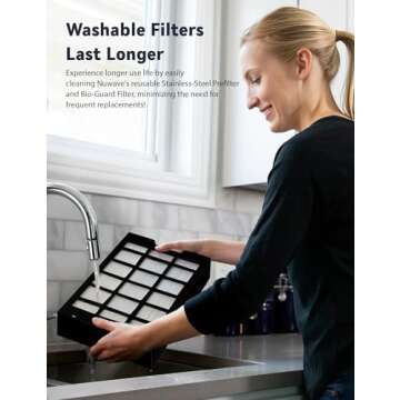 Nuwave Whole House Air Purifiers, Oxypure Smart Air Purifier with 5 Stage Tower Structure Air Filter, Air Quality & Odor Sensors, Sleep Mode for Bedroom, Remove 99.99% of Dust, Smoke, Pollen, Allergen