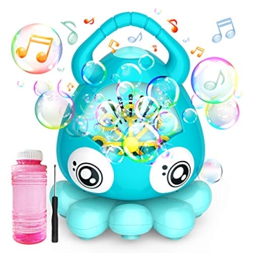 Hamdol Bubble Machine for Kids with Music & 3000 Bubbles
