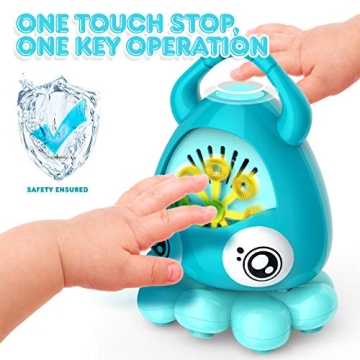 Hamdol Bubble Machine for Kids with Music & 3000 Bubbles