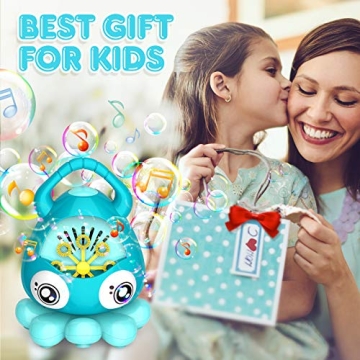 Hamdol Bubble Machine for Kids with Music & 3000 Bubbles