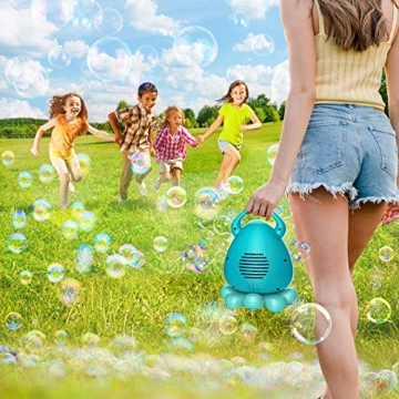 Hamdol Bubble Machine for Kids with Music & 3000 Bubbles