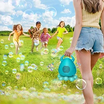 Hamdol Bubble Machine for Kids with Music & 3000 Bubbles