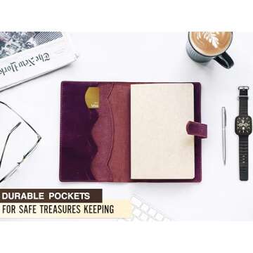 100% Genuine Leather Journal Engraved Name or Initials – Crafted in USA – Personalized Gift for ...