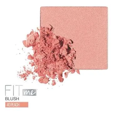 Maybelline Fit Me Blush, Lightweight, Smooth, Blendable, Long-lasting All-Day Face Enhancing Makeup Color, Peach, 1 Count