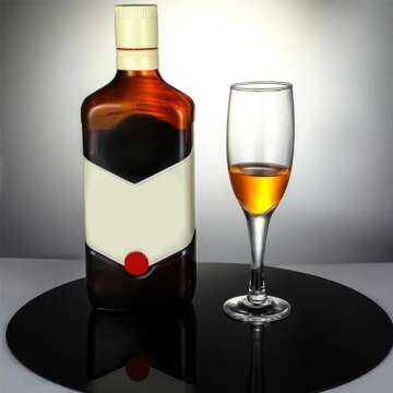 2-Piece Reflective Display Table Riser Set for Product Photography