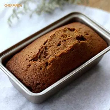 CHEFMADE 5.5-Inch Mini Loaf Pan Set for Healthy Baking