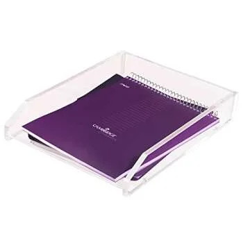 Kantek Clear Acrylic Large Letter Tray for Efficient Organization