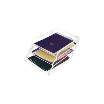 Kantek Clear Acrylic Large Letter Tray for Efficient Organization