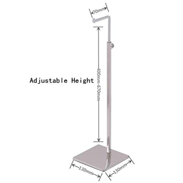 Stylish Adjustable Metal Handbag Display Stand for Home