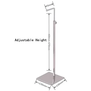 Stylish Adjustable Metal Handbag Display Stand for Home