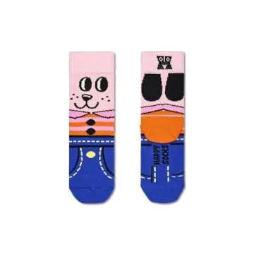 Happy Socks Animal Printed Crew Socks for Kids