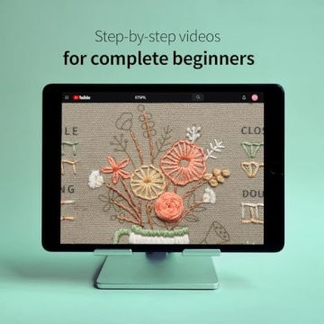 ETSPIL Beginner Embroidery Kit with 33 Stitch Techniques