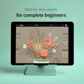 ETSPIL Beginner Embroidery Kit with 33 Stitch Techniques