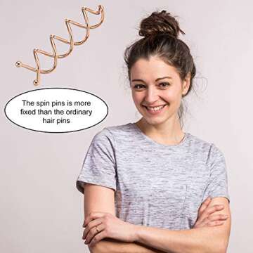 Twist Screw Hair Pins for Stylish DIY Hair Styles