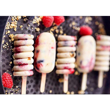 Joho Baking Ice Cream Molds Set - 2 Pack Silicone Popsicle Molds for Homemade Treats