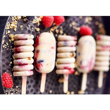 Joho Baking Ice Cream Molds Set - 2 Pack Silicone Popsicle Molds for Homemade Treats