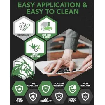 Black Rubberized Grip Tape, 84 Pcs Rubber Grip Tape for iPhone Grip Tape, Mouse Grip Tape, Cell Phone Grip Tape & Controller Grip Tape by Dragon Grips, 1 Pk